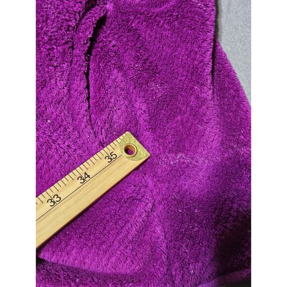 Patagonia Sweater Womens Medium Purple Soft Fleece Snap T Pocket Logo - Picture 10 of 15